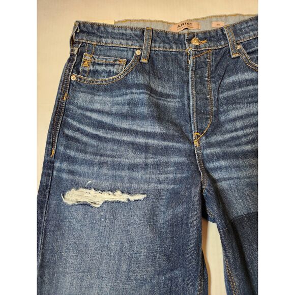 Ariat Ultra High Rise Tomboy Straight Jeans Size 30 Short Raw Hem NWT - Picture 9 of 10